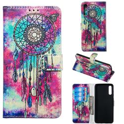 Butterfly Chimes PU Leather Wallet Case for Samsung Galaxy A70