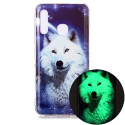 Galaxy Wolf Noctilucent Soft TPU Back Cover for Samsung Galaxy A70e