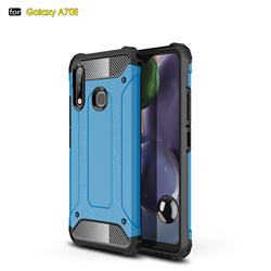 King Kong Armor Premium Shockproof Dual Layer Rugged Hard Cover for Samsung Galaxy A70e - Sky Blue