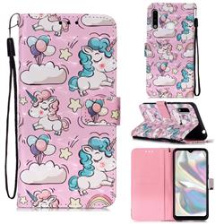 Angel Pony 3D Painted Leather Wallet Case for Samsung Galaxy A70e
