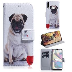 Pug Dog PU Leather Wallet Case for Samsung Galaxy A70e