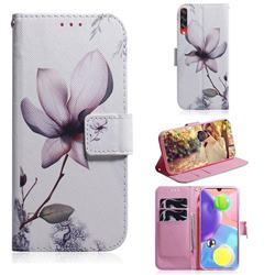 Magnolia Flower PU Leather Wallet Case for Samsung Galaxy A70s