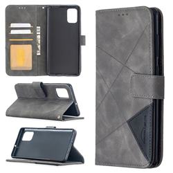Binfen Color BF05 Prismatic Slim Wallet Flip Cover for Samsung Galaxy A71 4G - Gray