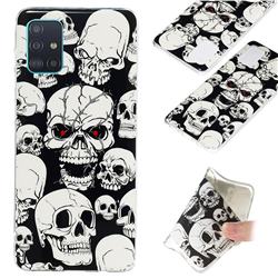 Red-eye Ghost Skull Noctilucent Soft TPU Back Cover for Samsung Galaxy A71 4G