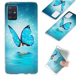Butterfly Noctilucent Soft TPU Back Cover for Samsung Galaxy A71 4G