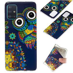 Tribe Owl Noctilucent Soft TPU Back Cover for Samsung Galaxy A71 4G