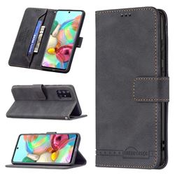 Binfen Color RFID Blocking Leather Wallet Case for Samsung Galaxy A71 4G - Black
