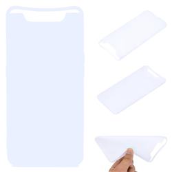 Candy Soft TPU Back Cover for Samsung Galaxy A80 A90 - White
