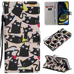 Cute Kitten Cat PU Leather Wallet Case for Samsung Galaxy A80 A90