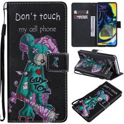 One Eye Mice PU Leather Wallet Case for Samsung Galaxy A80 A90