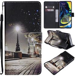 City Night View PU Leather Wallet Case for Samsung Galaxy A80 A90