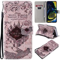 Castle The Marauders Map PU Leather Wallet Case for Samsung Galaxy A80 A90
