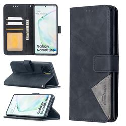 Binfen Color BF05 Prismatic Slim Wallet Flip Cover for Samsung Galaxy A81 - Black