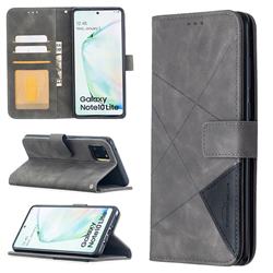 Binfen Color BF05 Prismatic Slim Wallet Flip Cover for Samsung Galaxy A81 - Gray