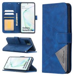 Binfen Color BF05 Prismatic Slim Wallet Flip Cover for Samsung Galaxy A81 - Blue