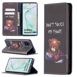 Chainsaw Bear Slim Magnetic Attraction Wallet Flip Cover for Samsung Galaxy A81
