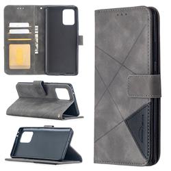 Binfen Color BF05 Prismatic Slim Wallet Flip Cover for Samsung Galaxy A91 - Gray