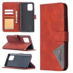 Binfen Color BF05 Prismatic Slim Wallet Flip Cover for Samsung Galaxy A91 - Brown