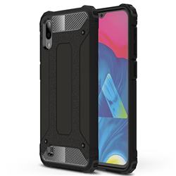 King Kong Armor Premium Shockproof Dual Layer Rugged Hard Cover for Samsung Galaxy M10 - Black Gold