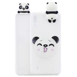Smiley Panda Soft 3D Climbing Doll Soft Case for Samsung Galaxy M10