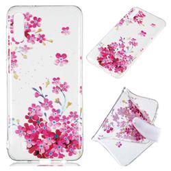 Plum Blossom Bloom Super Clear Soft TPU Back Cover for Samsung Galaxy M10