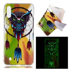 Owl Wind Chimes Noctilucent Soft TPU Back Cover for Samsung Galaxy M10