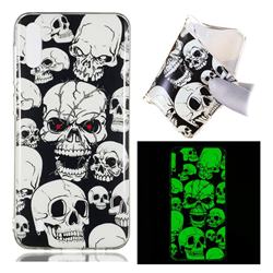 Red-eye Ghost Skull Noctilucent Soft TPU Back Cover for Samsung Galaxy M10