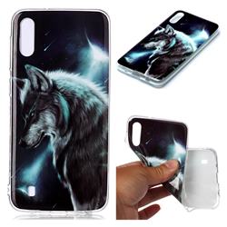Fierce Wolf Soft TPU Cell Phone Back Cover for Samsung Galaxy M10