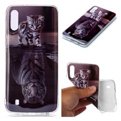 Cat and Tiger Soft TPU Cell Phone Back Cover for Samsung Galaxy M10