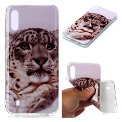 White Leopard Soft TPU Cell Phone Back Cover for Samsung Galaxy M10