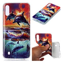 Flying Dolphin Soft TPU Cell Phone Back Cover for Samsung Galaxy M10