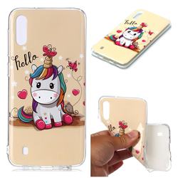 Hello Unicorn Soft TPU Cell Phone Back Cover for Samsung Galaxy M10