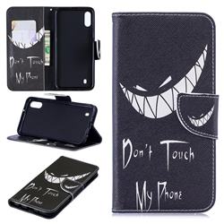 Crooked Grin Leather Wallet Case for Samsung Galaxy M10