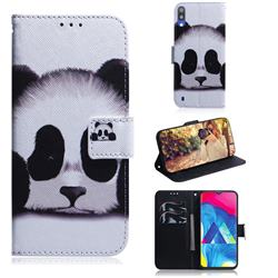 Sleeping Panda PU Leather Wallet Case for Samsung Galaxy M10