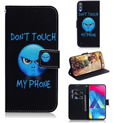 Not Touch My Phone PU Leather Wallet Case for Samsung Galaxy M10