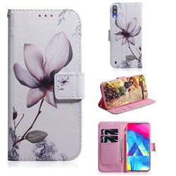 Magnolia Flower PU Leather Wallet Case for Samsung Galaxy M10