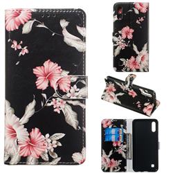 Azalea Flower PU Leather Wallet Case for Samsung Galaxy M10