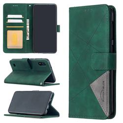 Binfen Color BF05 Prismatic Slim Wallet Flip Cover for Samsung Galaxy M10 - Green