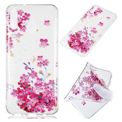Plum Blossom Bloom Super Clear Soft TPU Back Cover for Samsung Galaxy M20