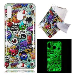 Trash Noctilucent Soft TPU Back Cover for Samsung Galaxy M20