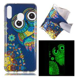 Tribe Owl Noctilucent Soft TPU Back Cover for Samsung Galaxy M20