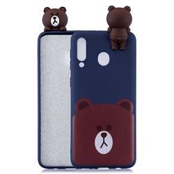 Cute Bear Soft 3D Climbing Doll Soft Case for Samsung Galaxy M20