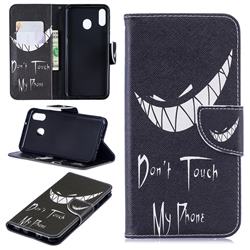 Crooked Grin Leather Wallet Case for Samsung Galaxy M20