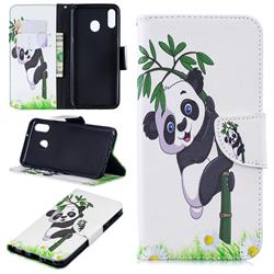 Bamboo Panda Leather Wallet Case for Samsung Galaxy M20