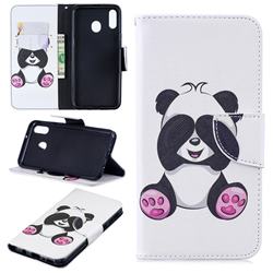 Lovely Panda Leather Wallet Case for Samsung Galaxy M20