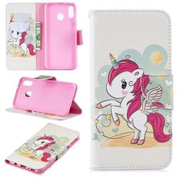 Cloud Star Unicorn Leather Wallet Case for Samsung Galaxy M20