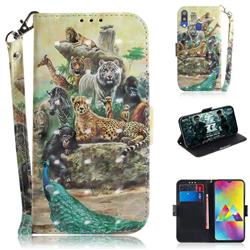 Beast Zoo 3D Painted Leather Wallet Phone Case for Samsung Galaxy M20