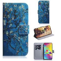 Apricot Tree PU Leather Wallet Case for Samsung Galaxy M20