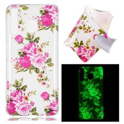 Peony Noctilucent Soft TPU Back Cover for Samsung Galaxy M30