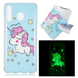 Stars Unicorn Noctilucent Soft TPU Back Cover for Samsung Galaxy M30